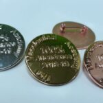 Attendance award pin badges