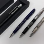 Branded metal pens.
