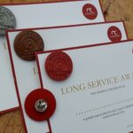 Long service award pin badges