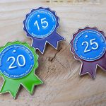 Voluntary service pin badges