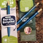 Refresh Recycled ball pen - Aluminium & bamboo