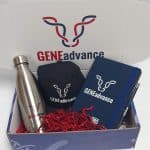 Printed gift box with branded gifts