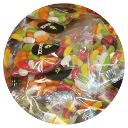 Clear Bag with Printed Label - Jelly Beans